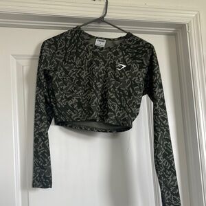 Gymshark Women's Green Crop Top